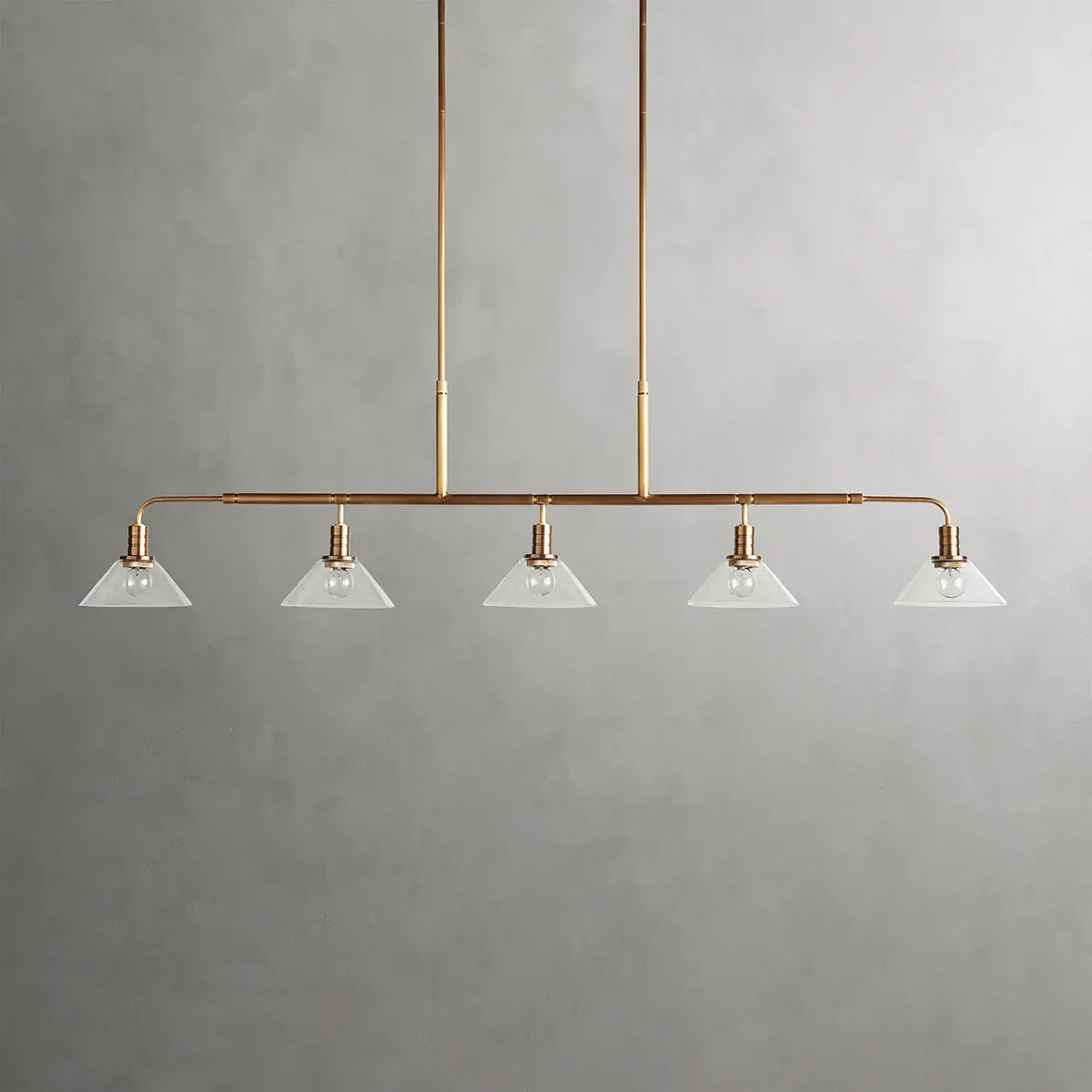 Art Glass Therona Linear Chandelier-King Lamps