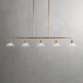Art Glass Therona Linear Chandelier-King Lamps