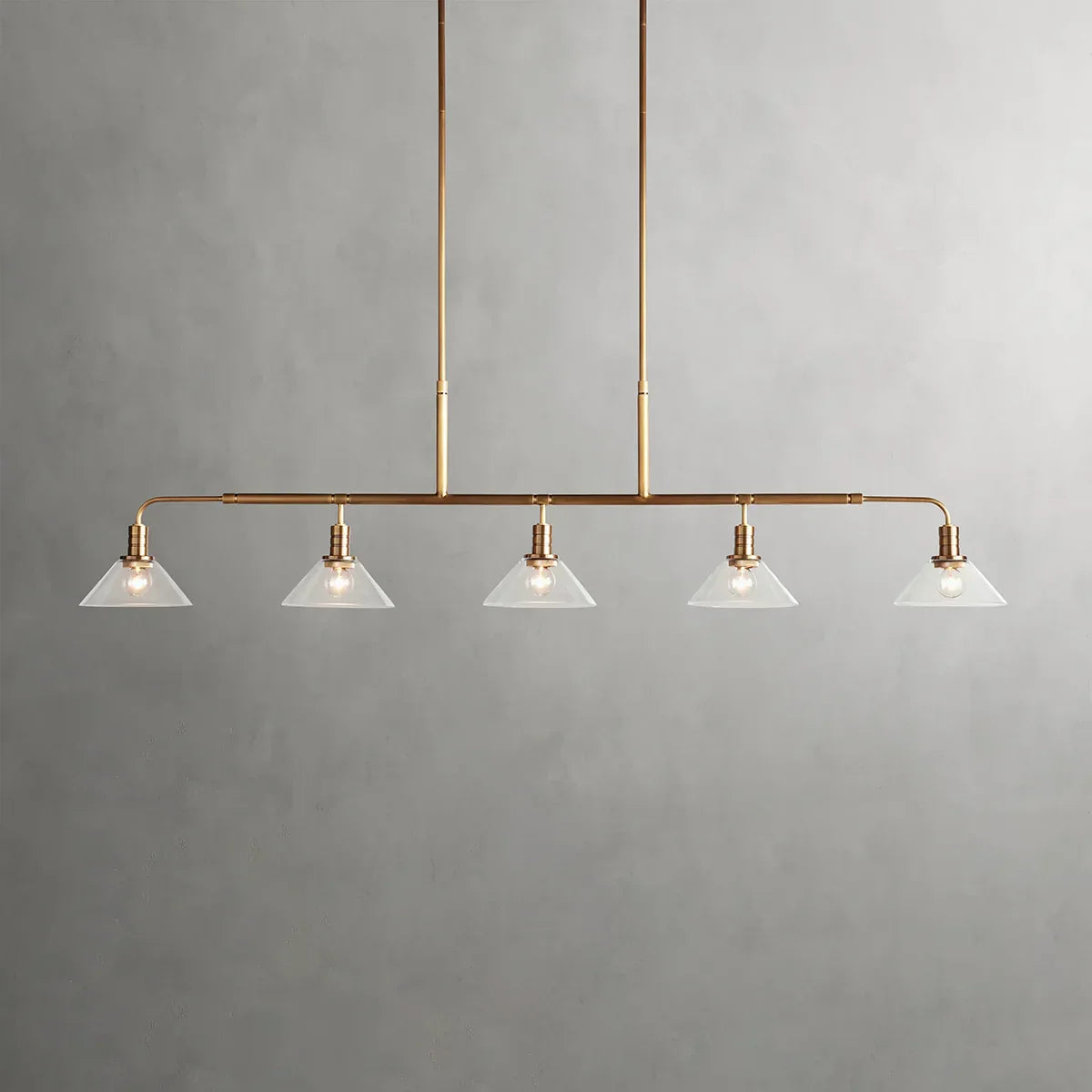 Art Glass Therona Linear Chandelier-King Lamps
