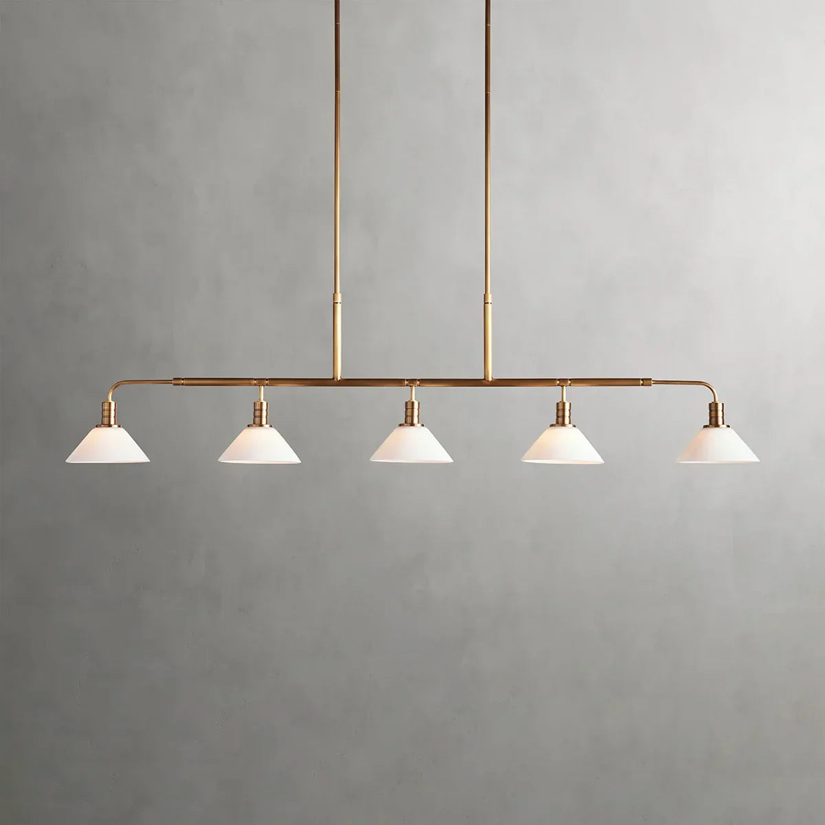 Art Glass Therona Linear Chandelier-King Lamps
