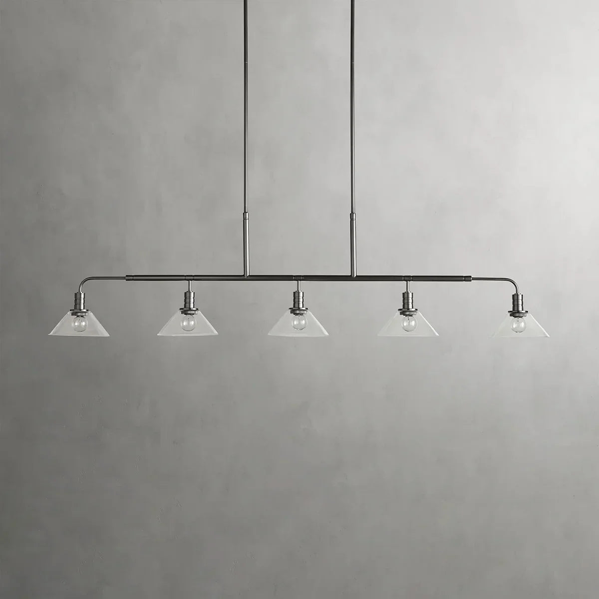 Art Glass Therona Linear Chandelier-King Lamps
