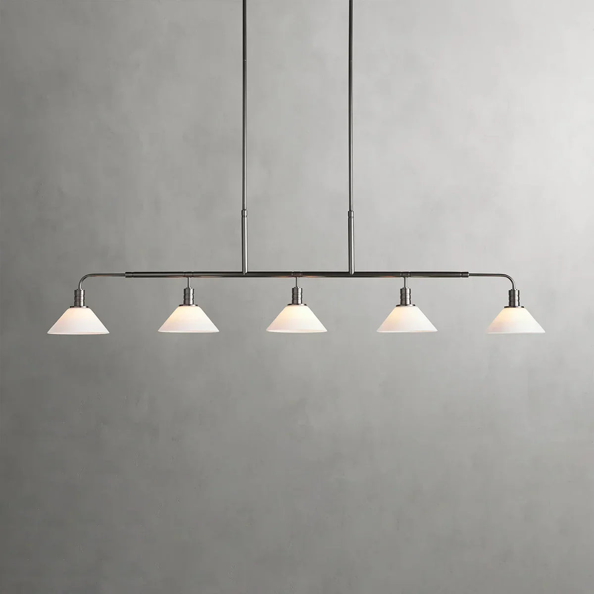Art Glass Therona Linear Chandelier-King Lamps