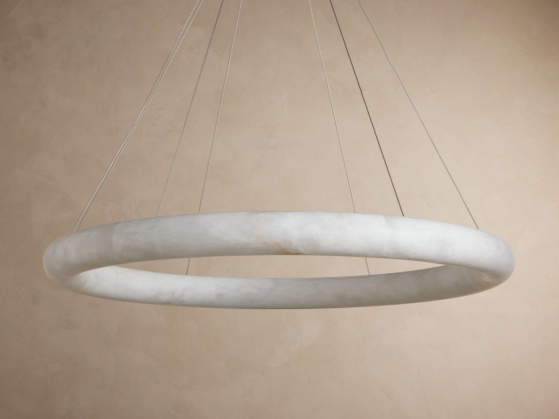 Halima Halo Alabaster  Chandelier