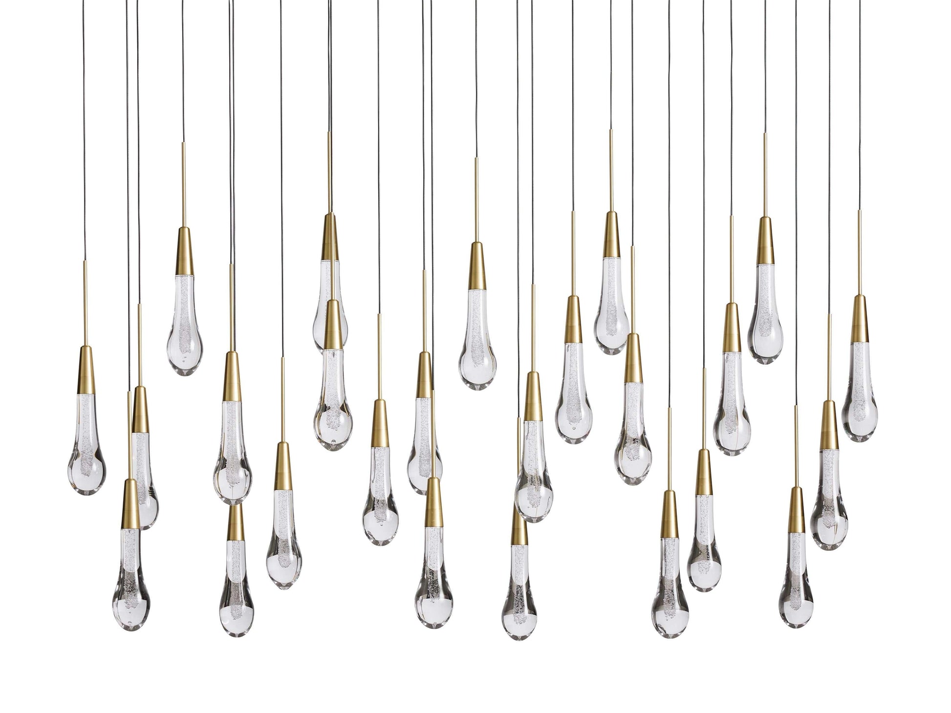 Soltaire Crystal Linear Chandelier 37" 50" 60'' 70" 87" 120''W - King Lamps