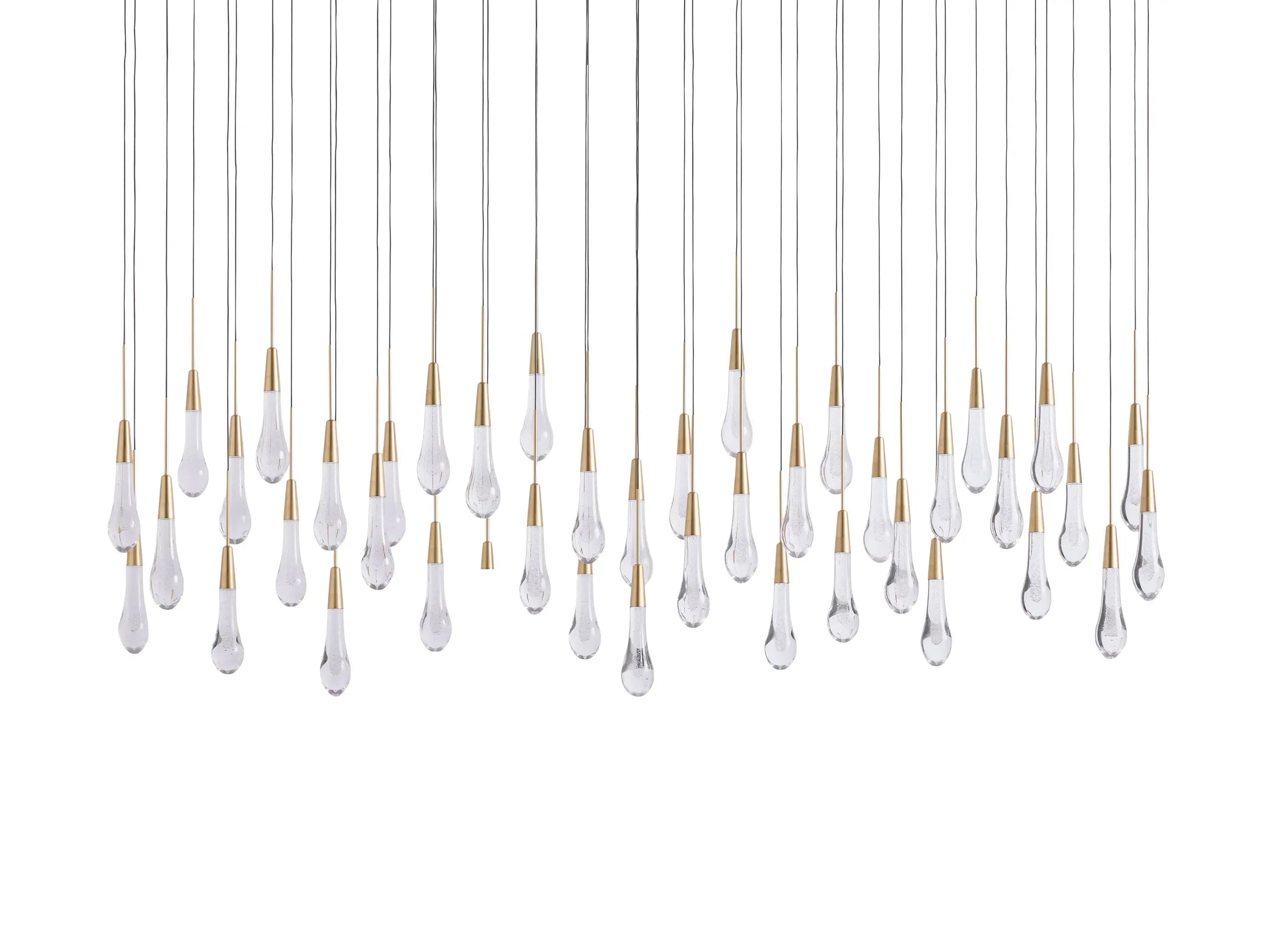Soltaire Crystal Linear Chandelier 37" 50" 60'' 70" 87" 120''W - King Lamps