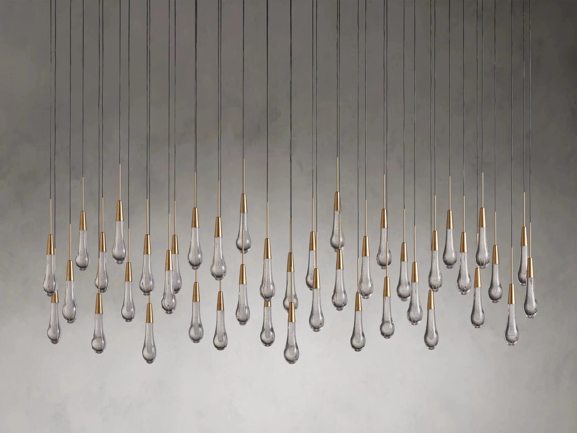 Soltaire Crystal Linear Chandelier 37" 50" 60'' 70" 87" 120''W - King Lamps