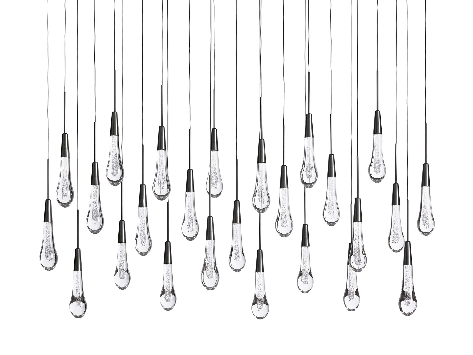 Soltaire Crystal Linear Chandelier 37" 50" 60'' 70" 87" 120''W - King Lamps