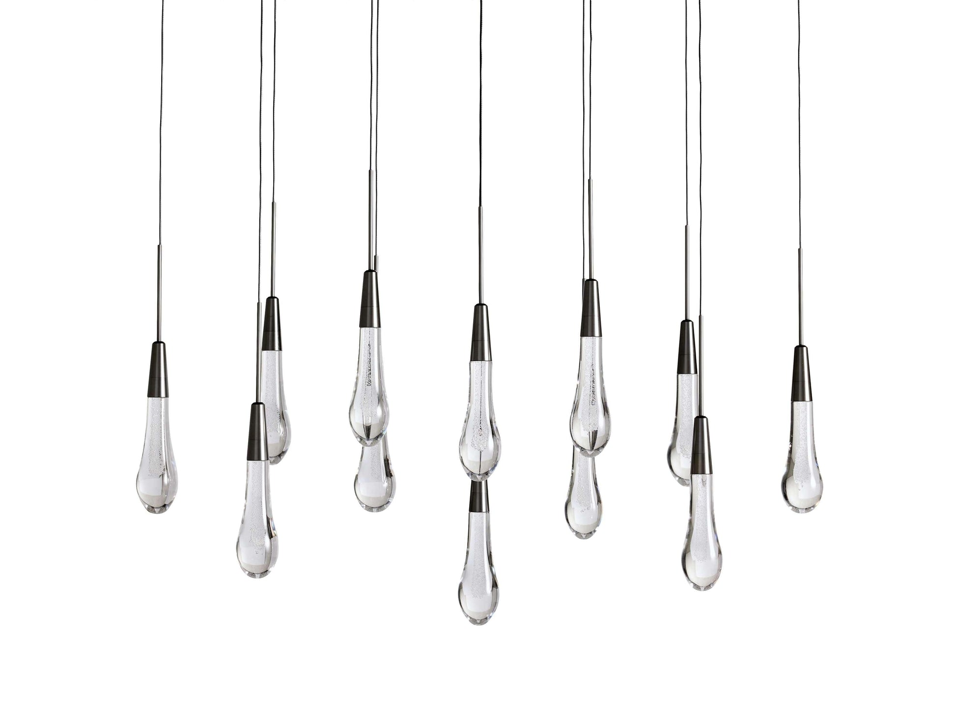 Soltaire Crystal Linear Chandelier 37" 50" 60'' 70" 87" 120''W - King Lamps