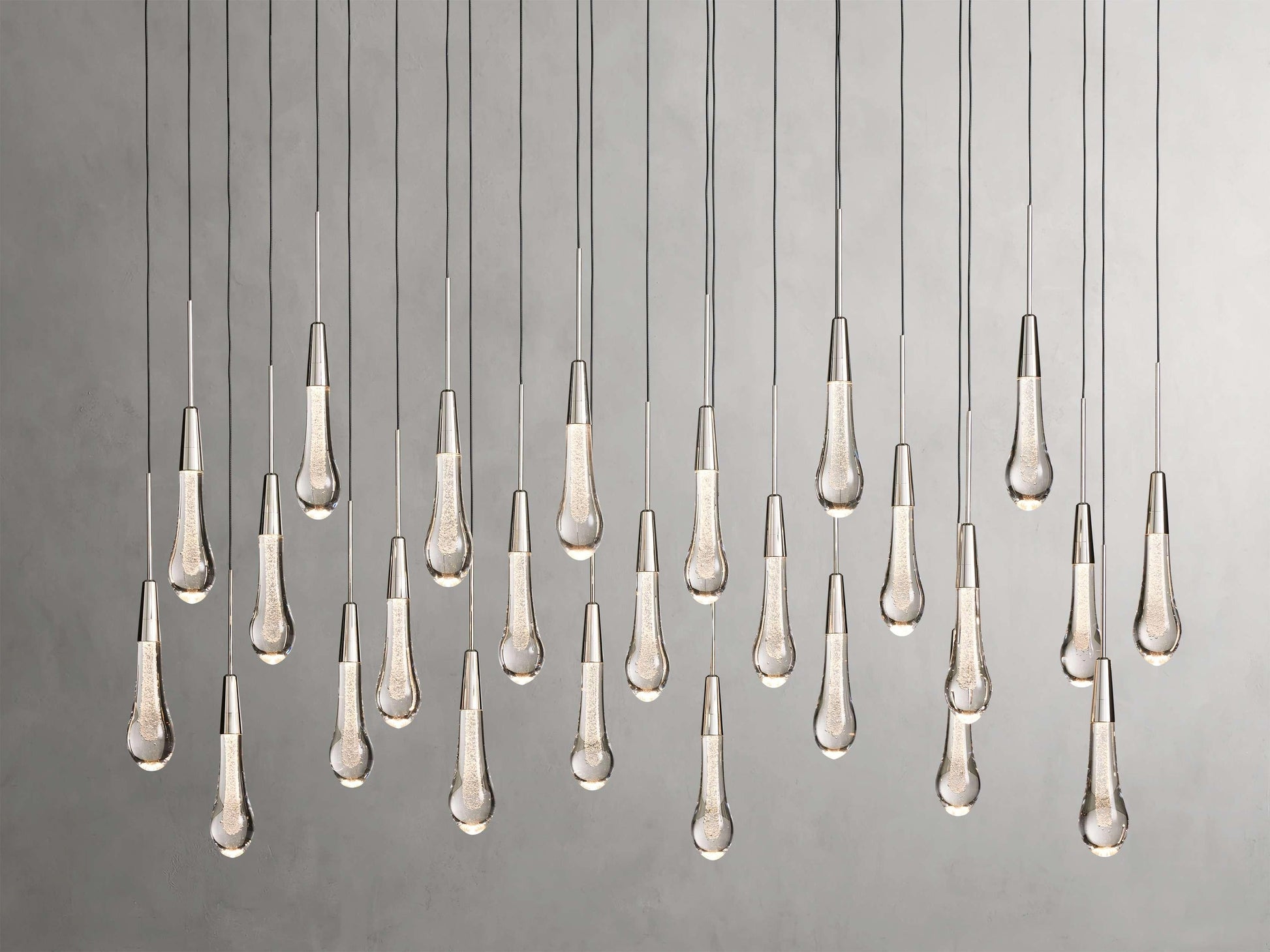 Soltaire Crystal Linear Chandelier 37" 50" 60'' 70" 87" 120''W - King Lamps