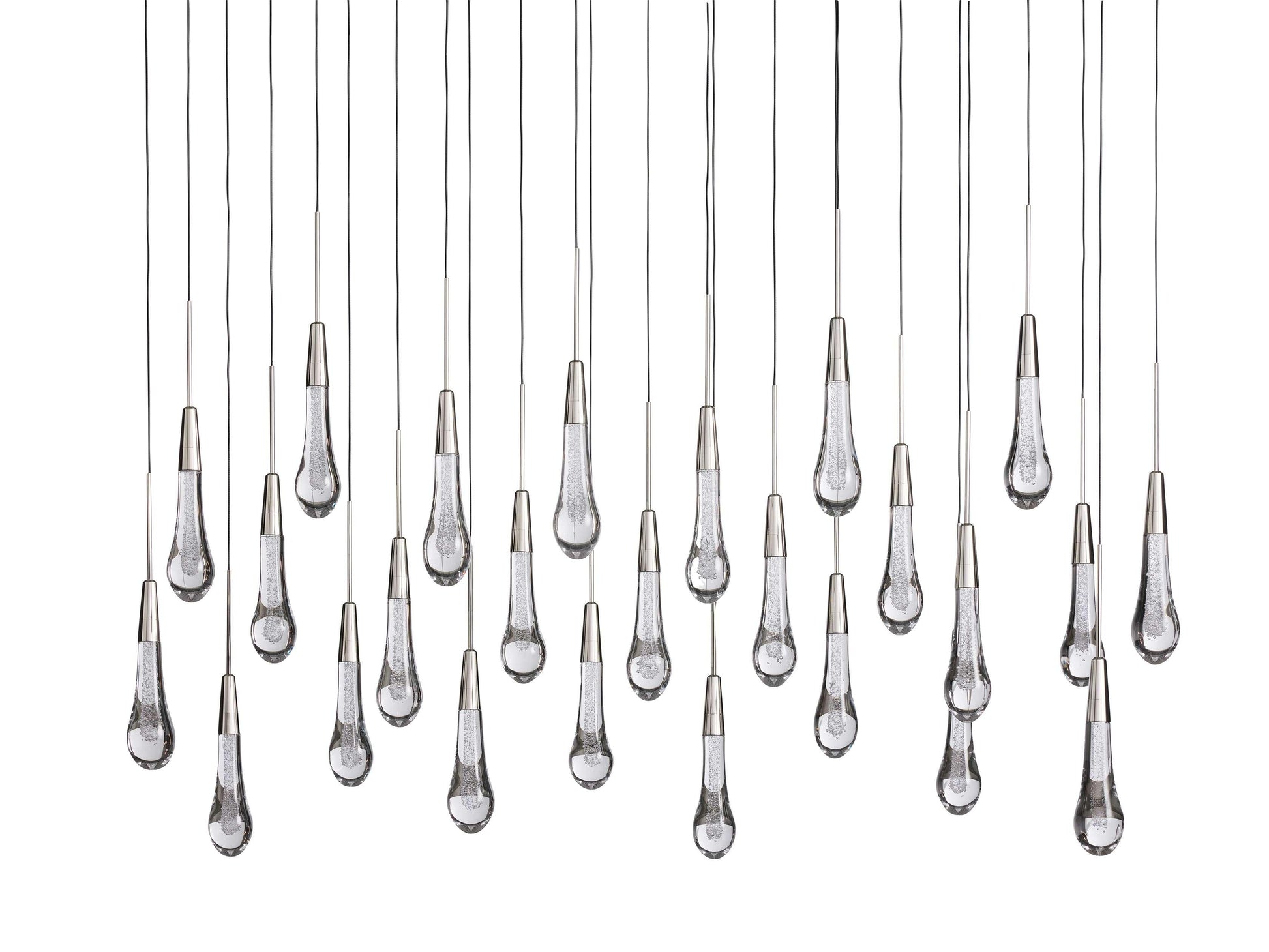 Soltaire Crystal Linear Chandelier 37" 50" 60'' 70" 87" 120''W - King Lamps