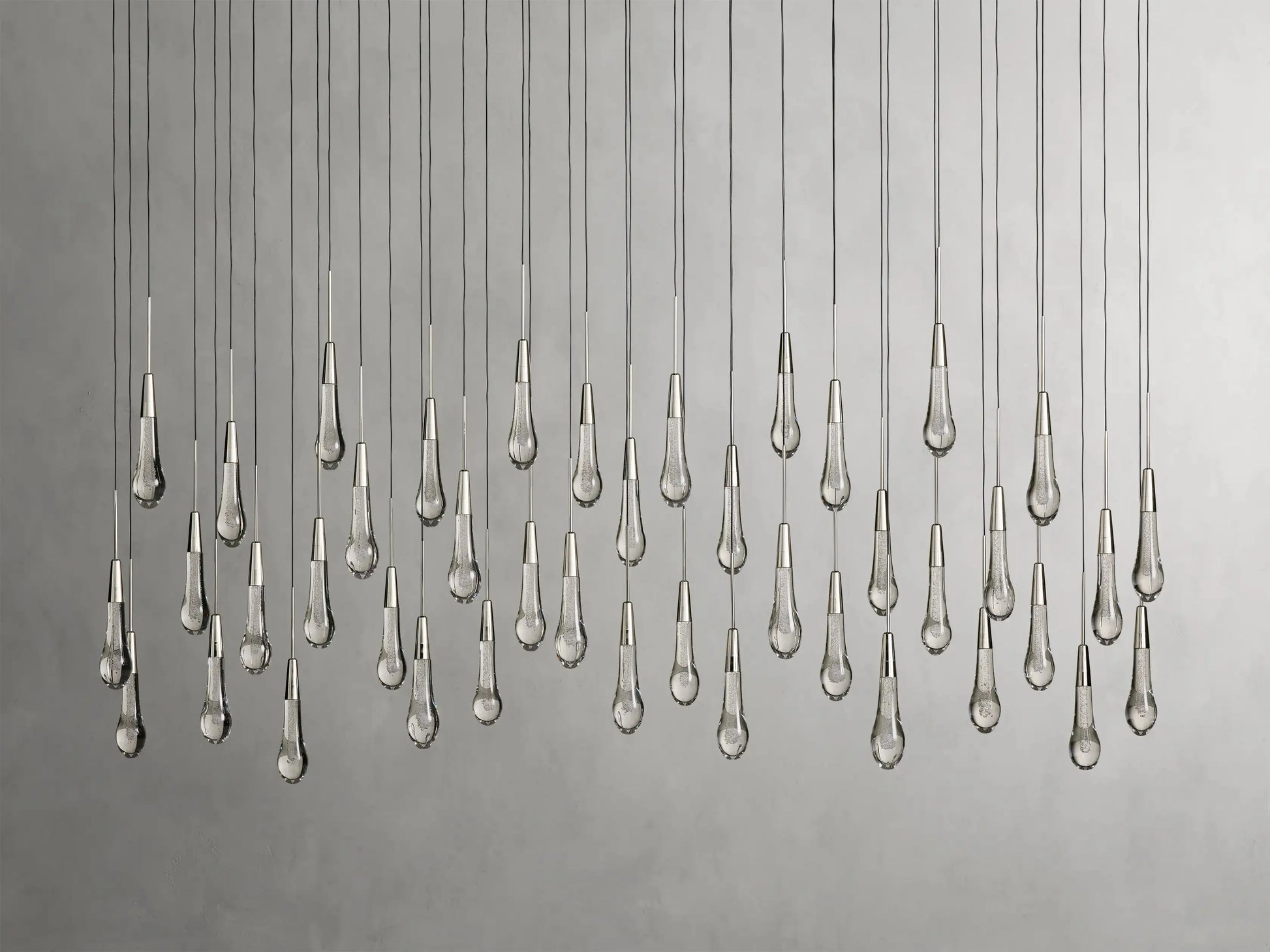 Soltaire Crystal Linear Chandelier 37" 50" 60'' 70" 87" 120''W - King Lamps