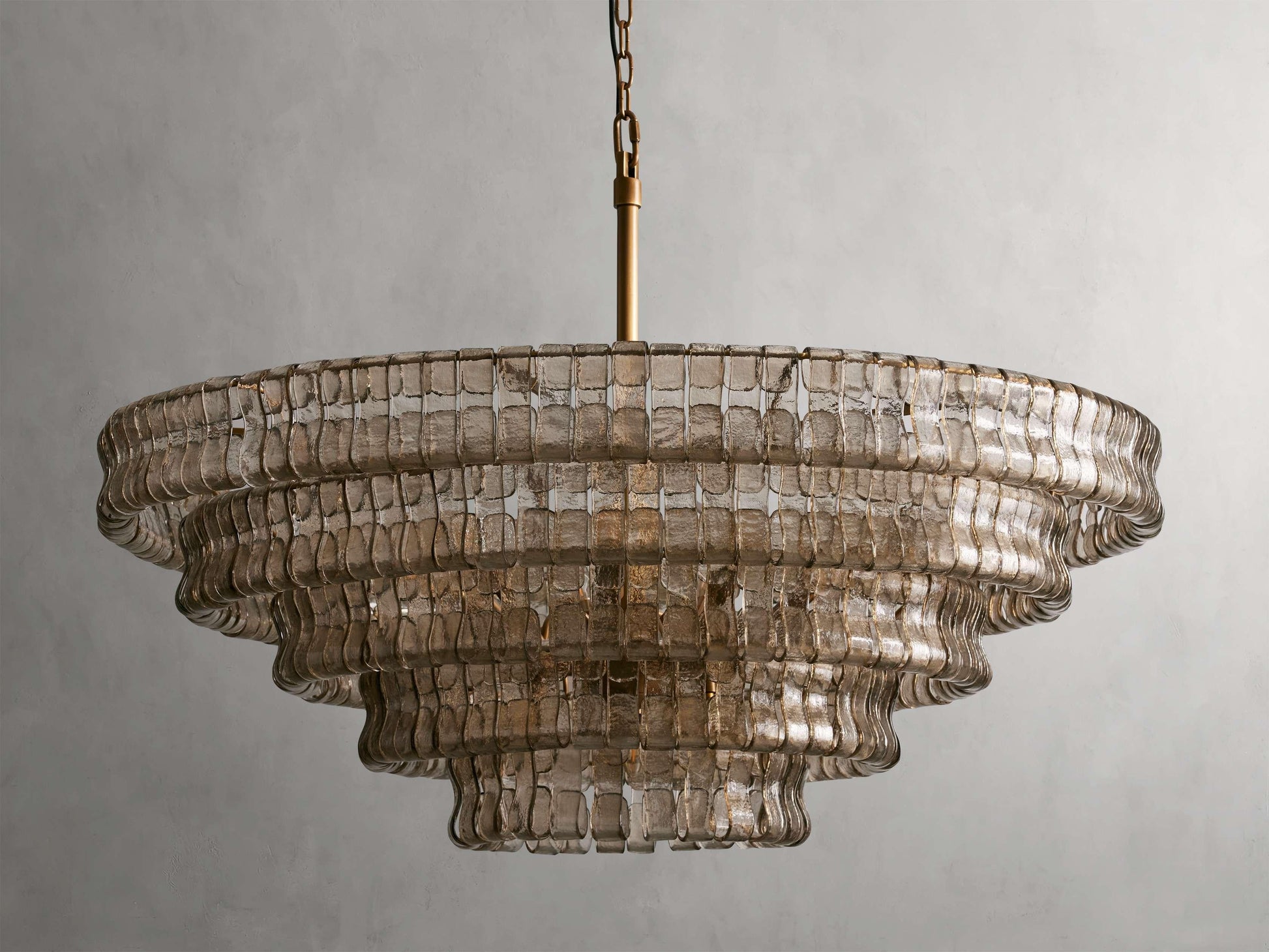 Art Glass Ghiaccio Round Chandelier 36" 48" 60" - King Lamps