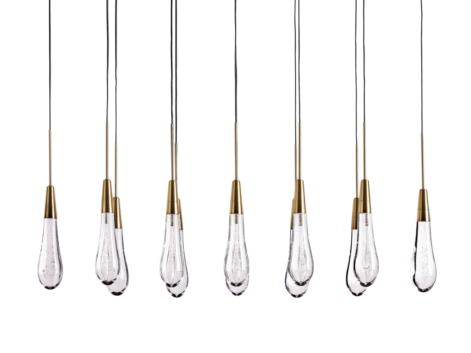 Soltaire Crystal Linear Chandelier 37" 50" 60'' 70" 87" 120''W - King Lamps