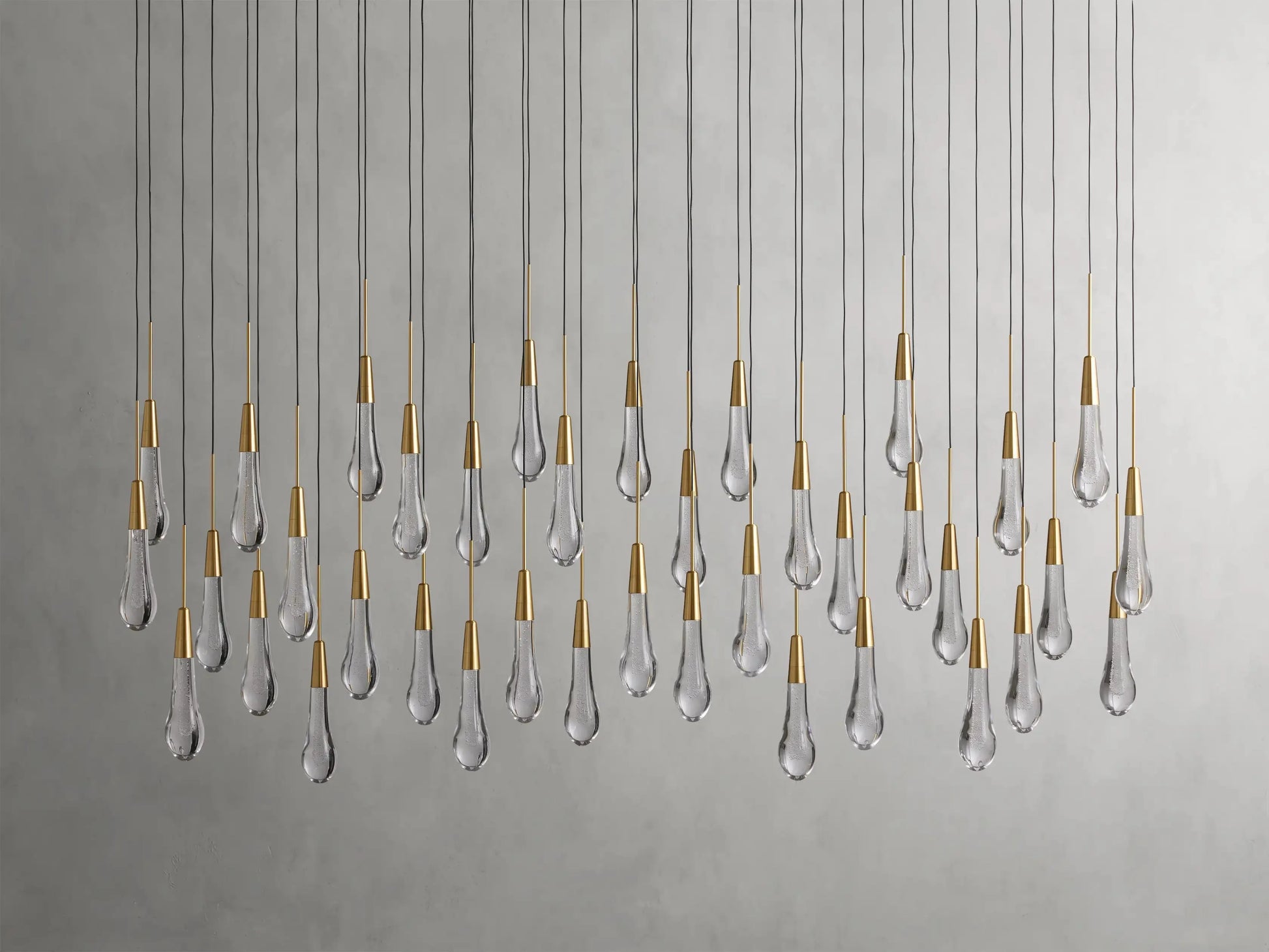 Soltaire Crystal Linear Chandelier 37" 50" 60'' 70" 87" 120''W - King Lamps