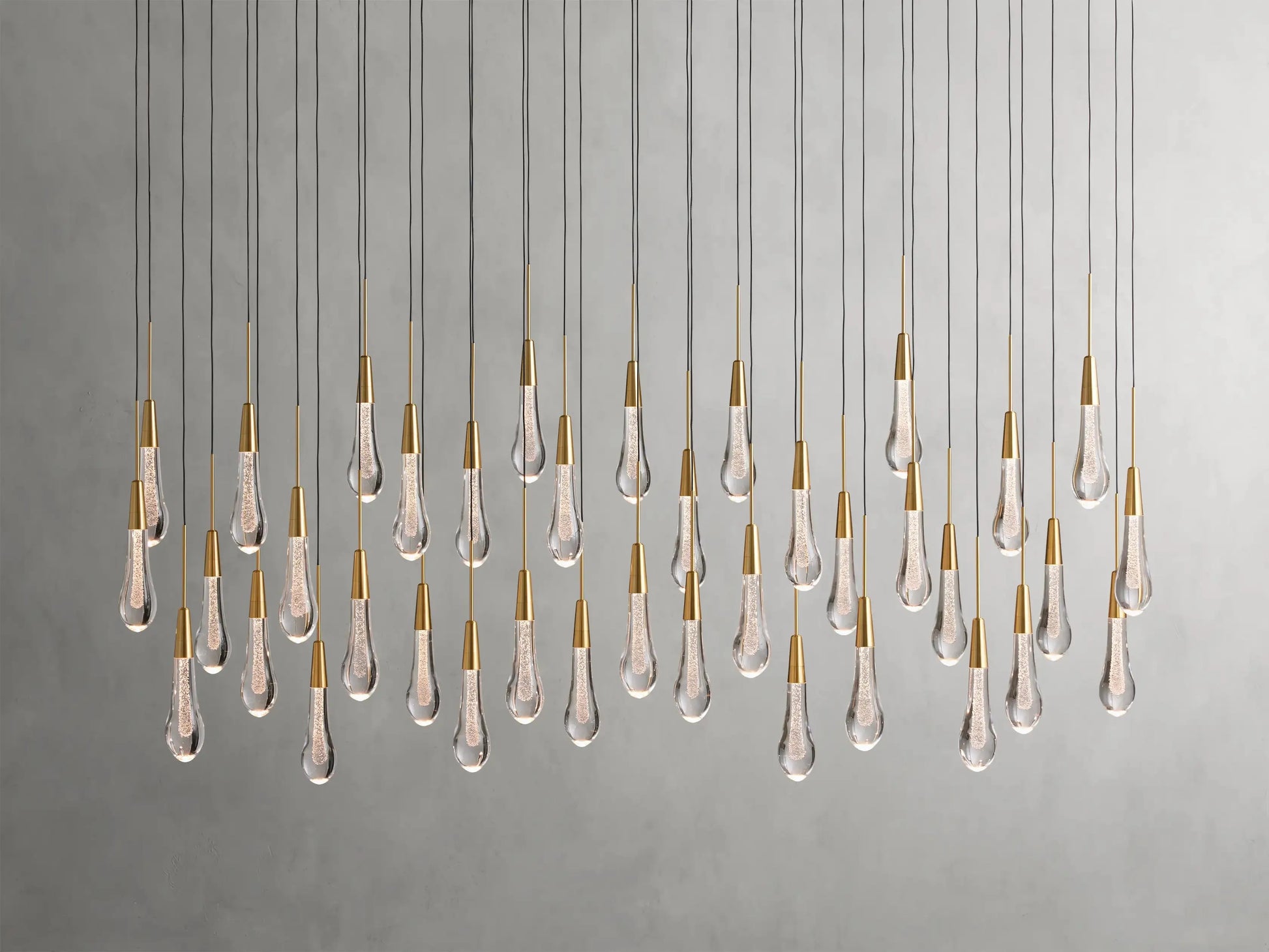 Soltaire Crystal Linear Chandelier 37" 50" 60'' 70" 87" 120''W - King Lamps
