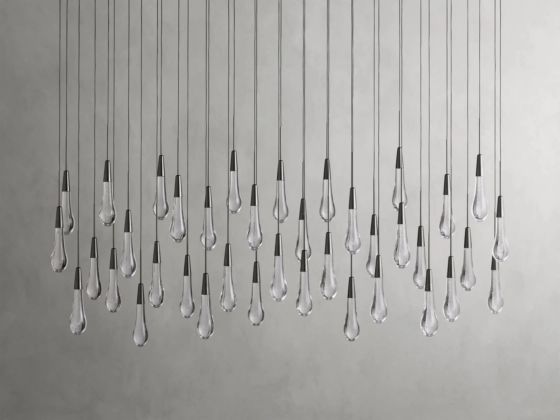 Soltaire Crystal Linear Chandelier 37" 50" 60'' 70" 87" 120''W - King Lamps