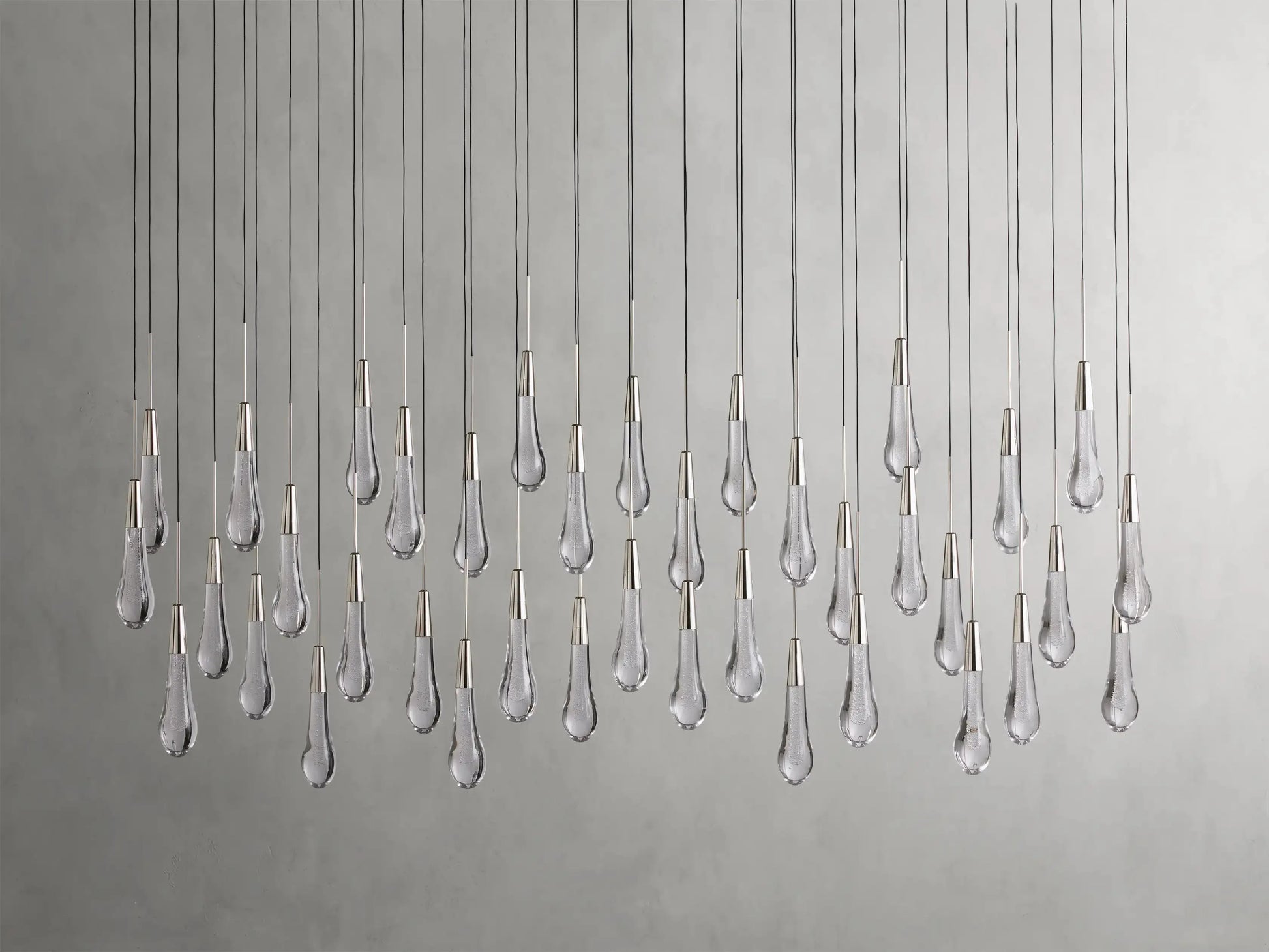 Soltaire Crystal Linear Chandelier 37" 50" 60'' 70" 87" 120''W - King Lamps