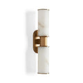 Harlin 2-Light Wall Sconce in Alabaster - King Lamps
