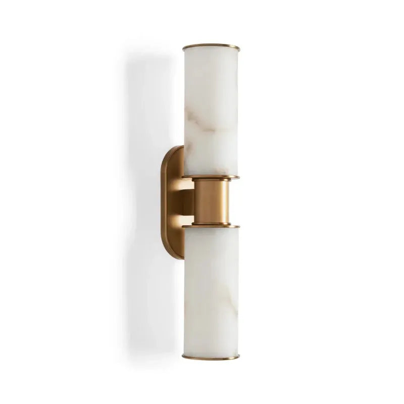Harlin 2-Light Wall Sconce in Alabaster - King Lamps