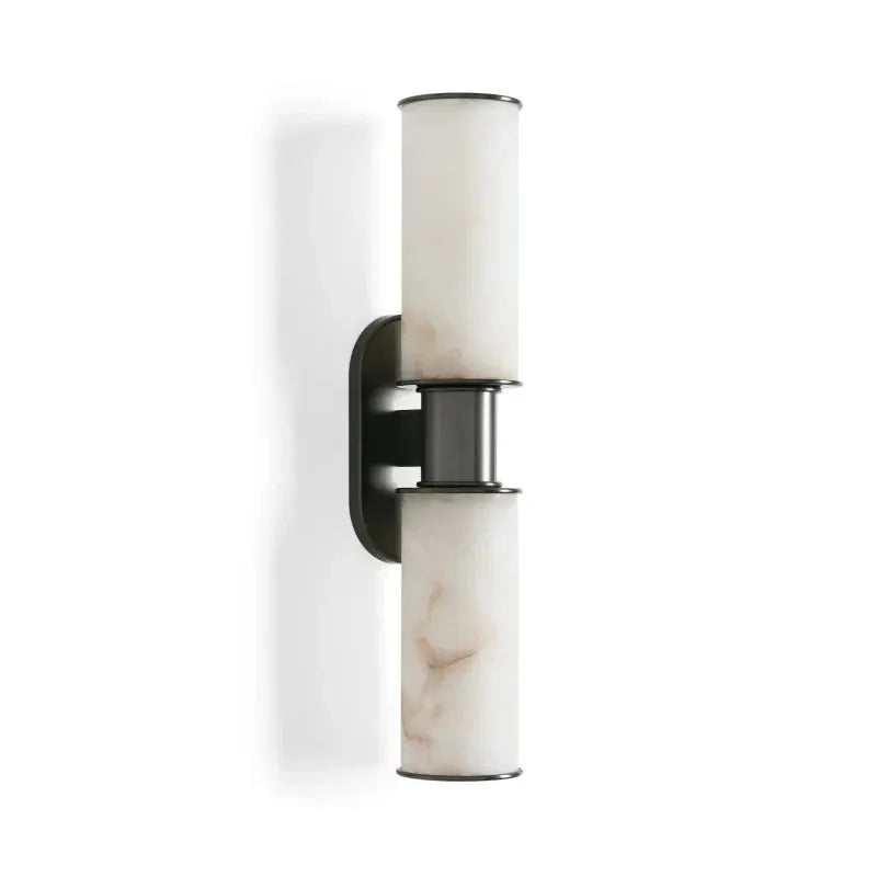 Harlin 2-Light Wall Sconce in Alabaster - King Lamps
