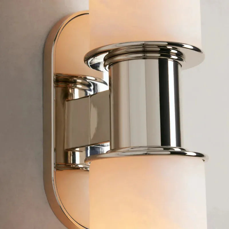 Harlin 2-Light Wall Sconce in Alabaster - King Lamps