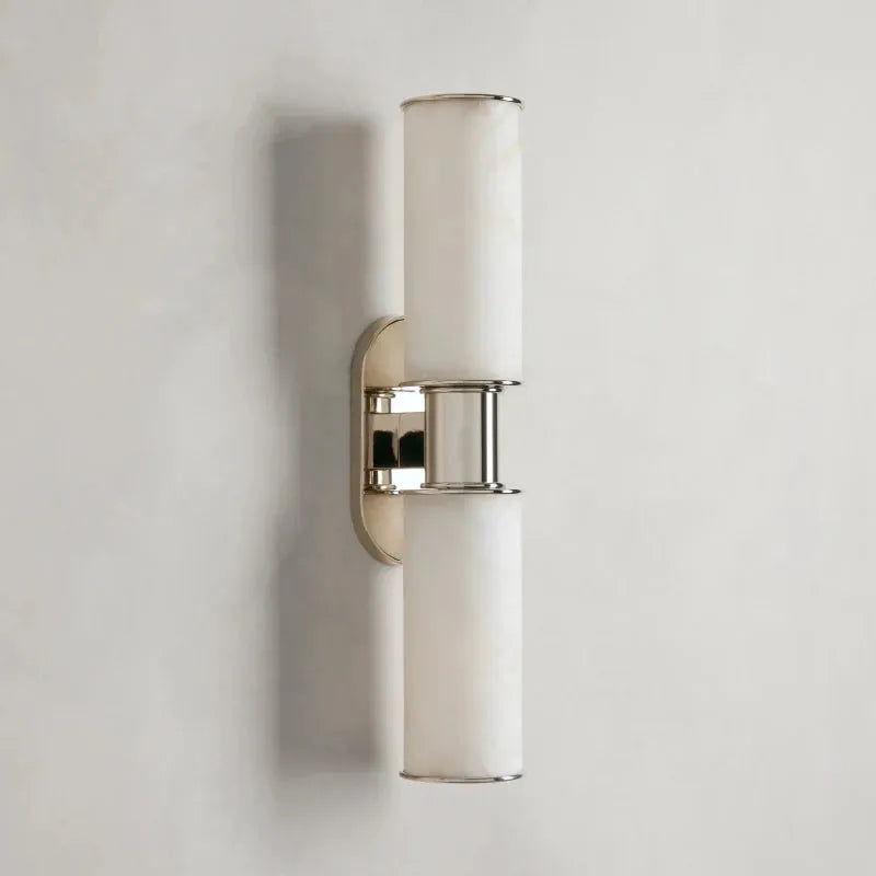 Harlin 2-Light Wall Sconce in Alabaster - King Lamps