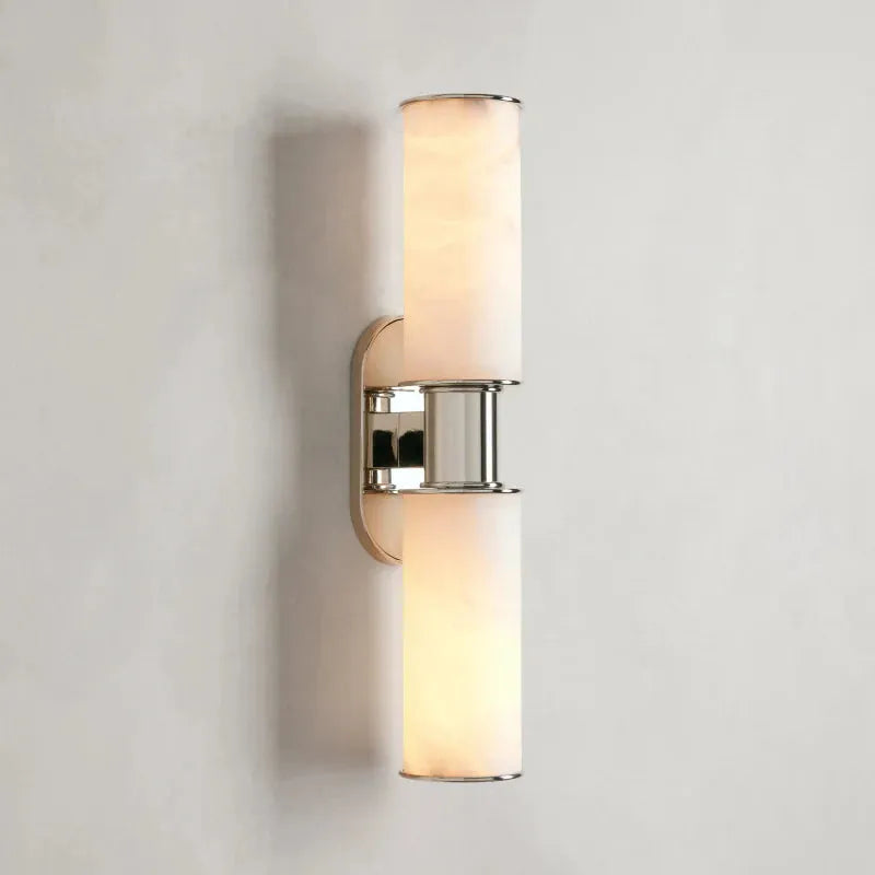 Harlin 2-Light Wall Sconce in Alabaster - King Lamps