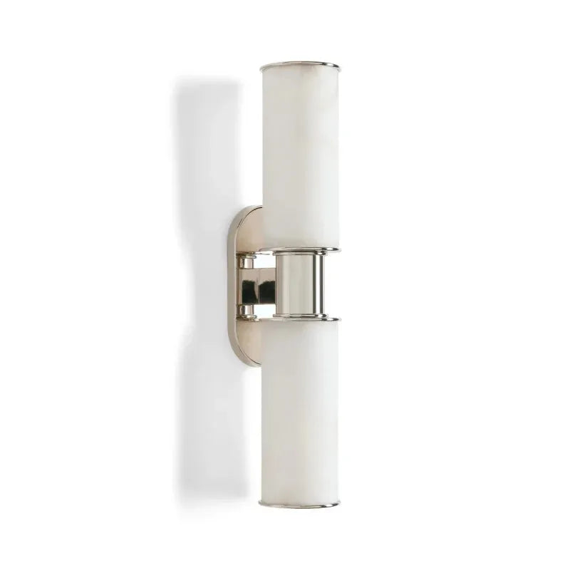 Harlin 2-Light Wall Sconce in Alabaster - King Lamps