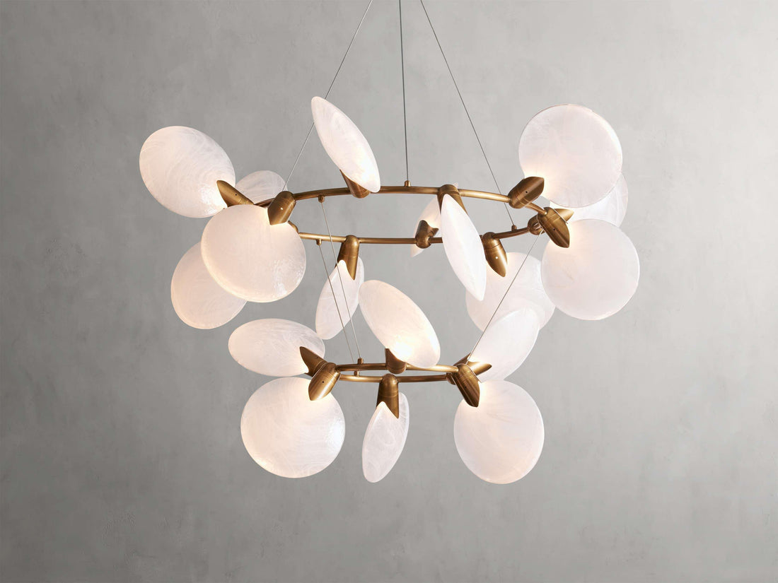 Lyla 2-Tiered Halo Chandelier - King Lamps