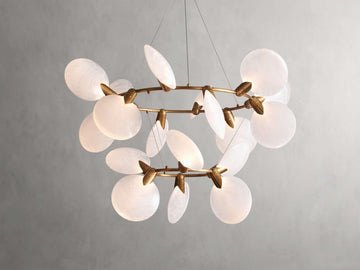 Lyla 2-Tiered Halo Chandelier - King Lamps