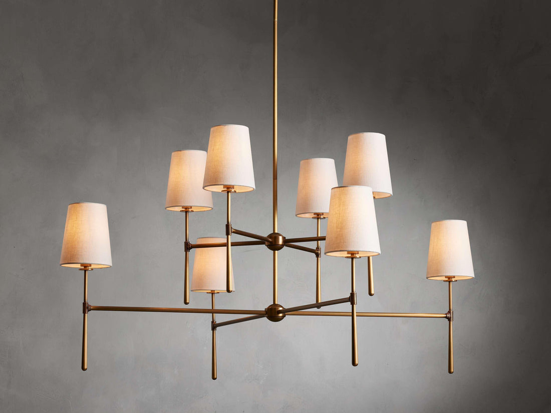 Rhodes 2-Tier Round Chandelier - King Lamps