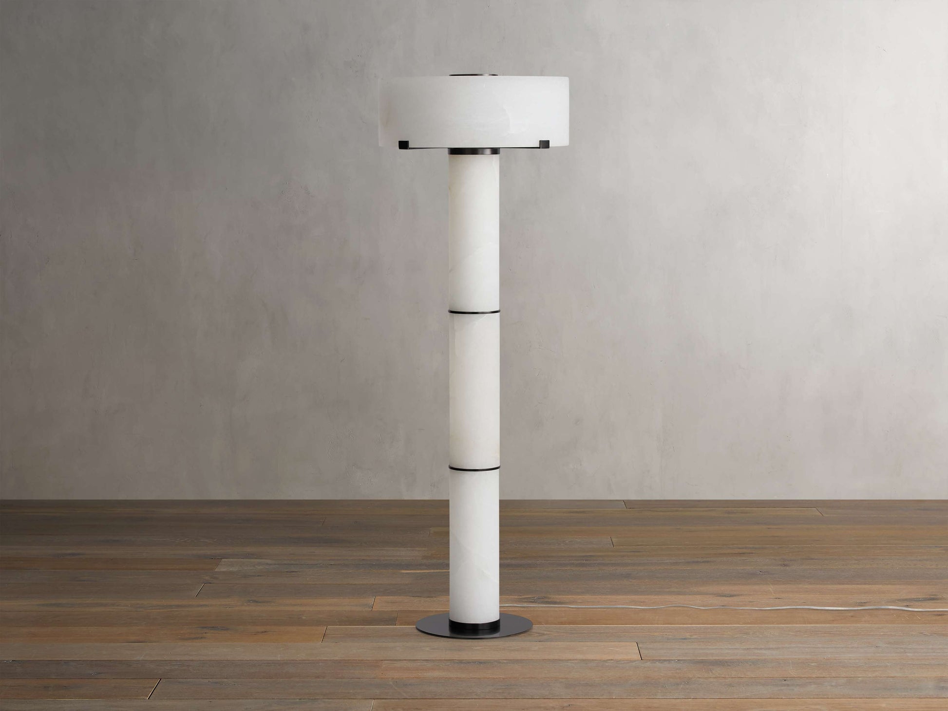 Chayla Alabaster Stone Floor Lamp 64''H