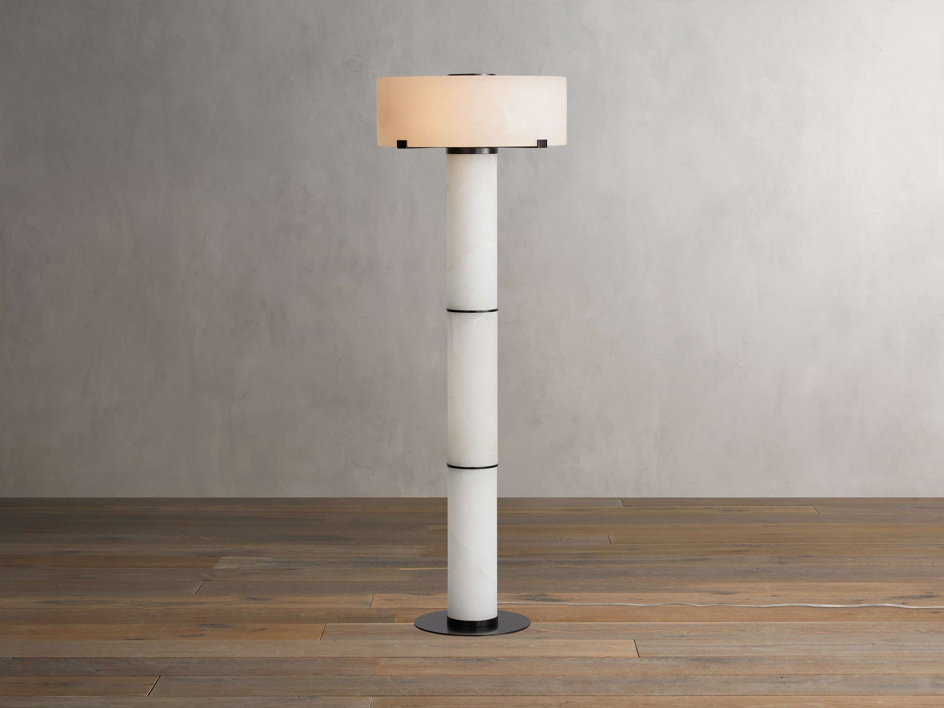 Chayla Alabaster Stone Floor Lamp 64''H
