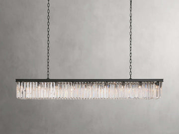 Leyland Crystal Rectangular Chandelier 60''72'' - King Lamps