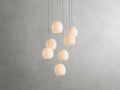 Maeva Round Alabaster Chandelier 13'' 21'' 36'' - King Lamps