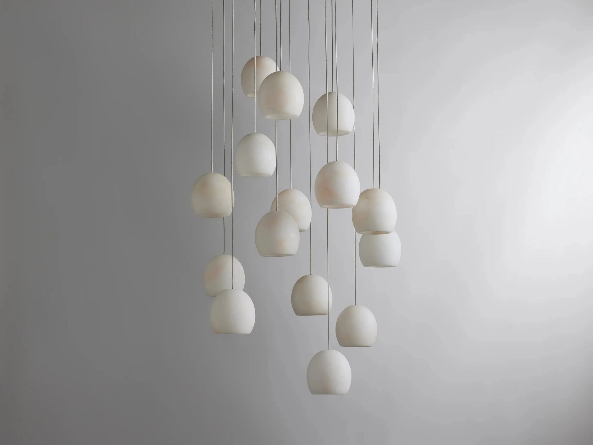 Maeva Round Alabaster Chandelier 13'' 21'' 36'' - King Lamps