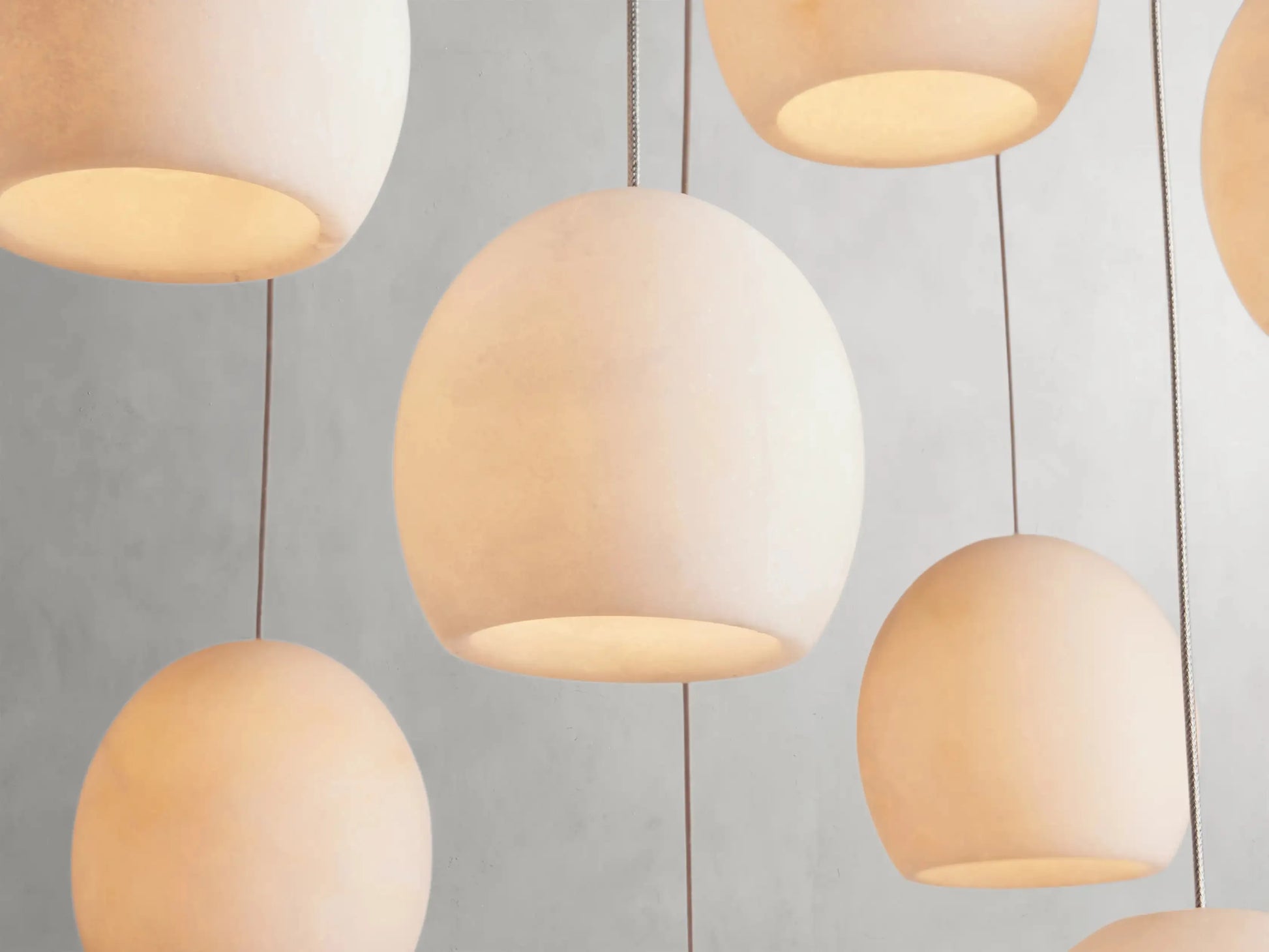 Maeva Round Alabaster Chandelier 13'' 21'' 36'' - King Lamps