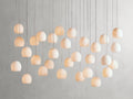 Maeva Round Alabaster Chandelier 13'' 21'' 36'' - King Lamps
