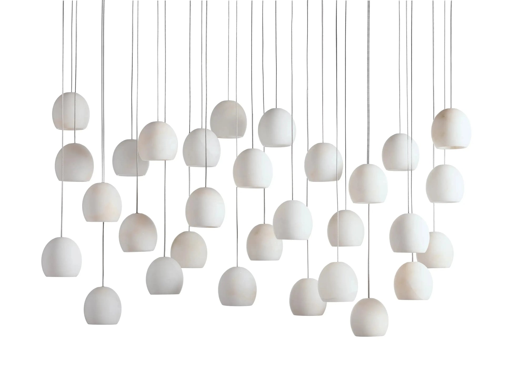 Maeva Round Alabaster Chandelier 13'' 21'' 36'' - King Lamps