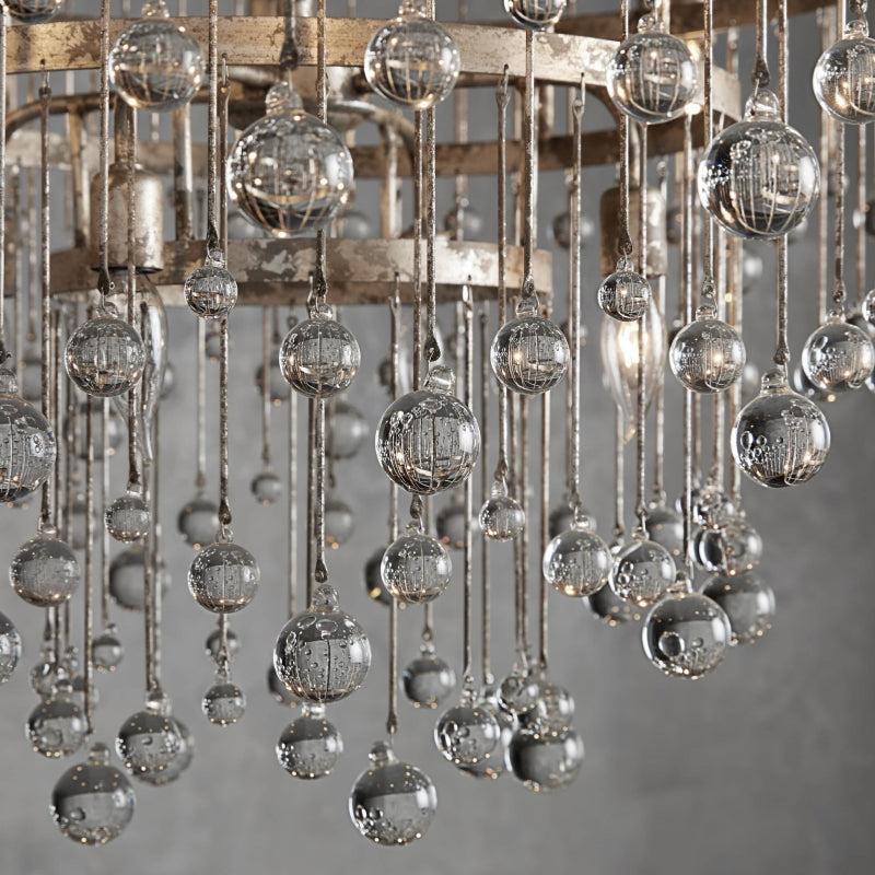 Aubrey Modern Crystal Ball 4 Tier Chandelier - King Lamps