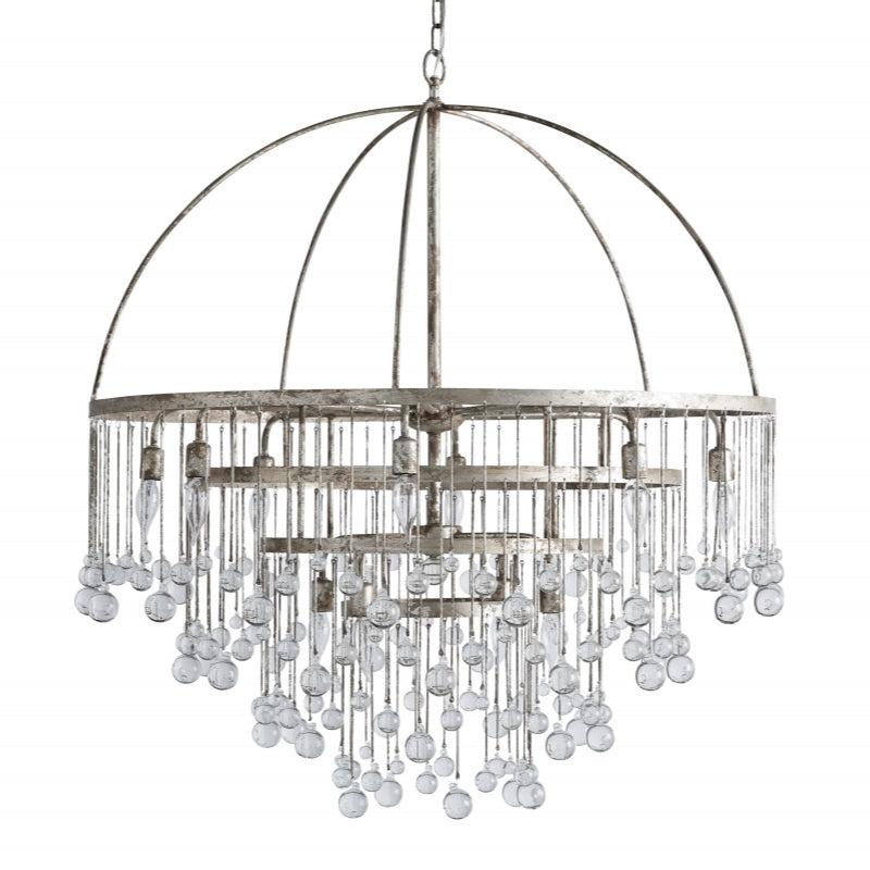 Aubrey Modern Crystal Ball 4 Tier Chandelier - King Lamps