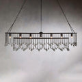 Aubrey Crystal Ball Rectangular Chandelier 47'' 60'' - King Lamps