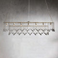 Aubrey Crystal Ball Rectangular Chandelier 47'' 60'' - King Lamps