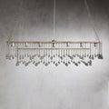 Aubrey Crystal Ball Rectangular Chandelier 47'' 60'' - King Lamps