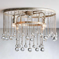 Aubrey Crystal Ball Flushmount Lamp - King Lamps