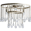 Aubrey Crystal Ball Flushmount Lamp - King Lamps