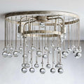 Aubrey Crystal Ball Flushmount Lamp - King Lamps
