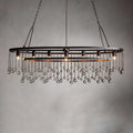 Aubrey Oval Crystal Ball 7 Light Chandelier - King Lamps