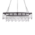 Aubrey Oval Crystal Ball 7 Light Chandelier - King Lamps