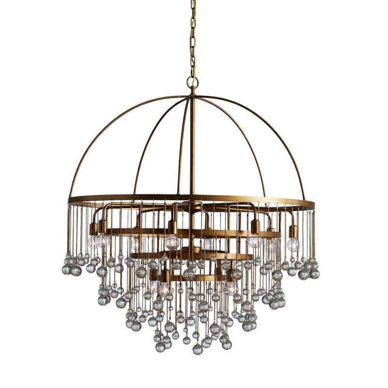 Aubrey Modern Crystal Ball 4 Tier Chandelier - King Lamps